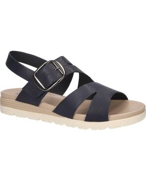 Easy Street Daydream Faux Leather Sandal - Blue