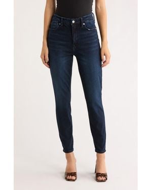 GOOD AMERICAN Good Legs Straight Leg Crop Jeans - Blue