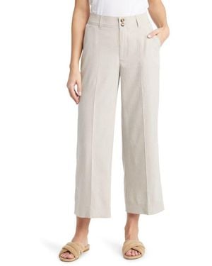 Wit & Wisdom Skyrise Double Button Pants - Natural