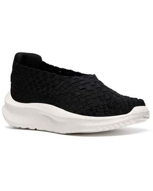 Clarks Solevana Weave Slip-On Sneaker - Black