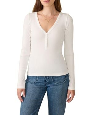 Faherty Freestyle Rib Henley - White