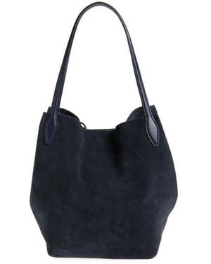 Madewell The Suede Shopper Tote - Blue