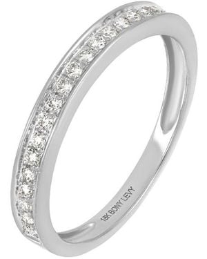Bony Levy Diamond Stacking Ring - White