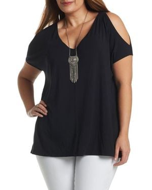Tart Collections Rocky Cold Shoulder Top - Black