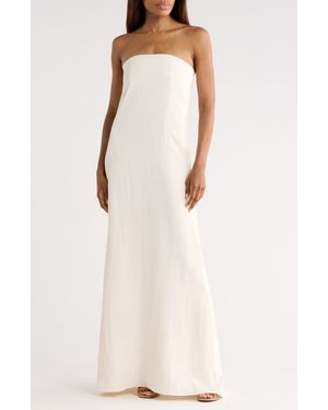 Twp Carolyns Strapless Gown - White