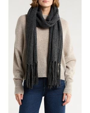 BCBGeneration Fringe Trim Muffler Scarf - Blue