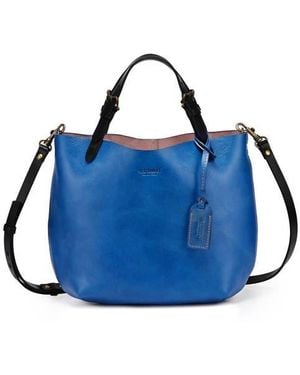 Old Trend Dip Dye Leather Mini Tote - Blue