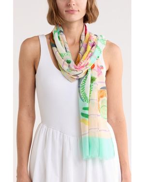 Kate Spade Party Table Oblong Scarf - Green