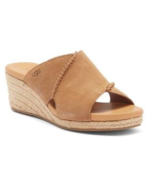 UGG Taia Wedge Heel Sandal - Brown