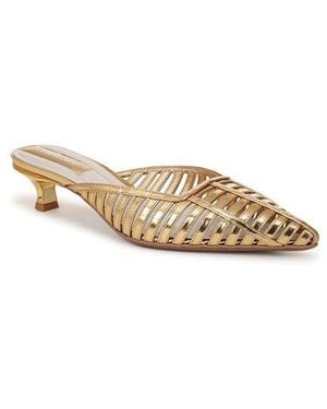 Franco Sarto Marline Pointed Toe Kitten Heel Pump - Natural