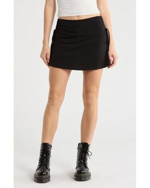 Elodie Bruno Side Tie Miniskirt - Black