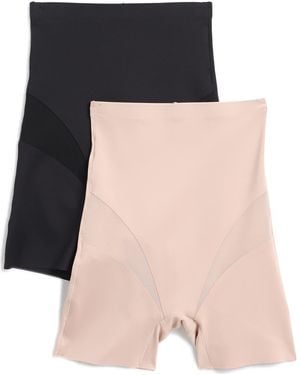Nicole Miller 2-Pack High Waist Scuba Shaping Briefs - Black