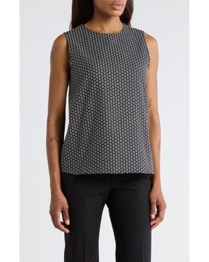 Theory Geometric Dobby Top - Gray
