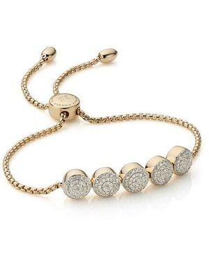 Monica Vinader Fiji Diamond Chain Bracelet - Metallic