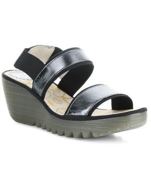 Fly London Yaco Platform Wedge Sandal - Multicolor