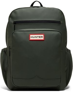 HUNTER Matte Faux Leather Backpack - Green