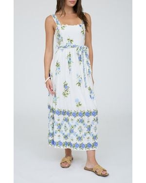 blue pepper dresses Claudia One Shoulder Maxi Dress
