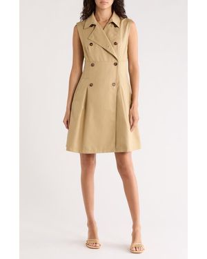 AREA STARS Trey Sleeveless Trench Dress - Natural