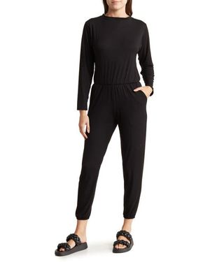 Go Couture Long Sleeve Jumpsuit - Black
