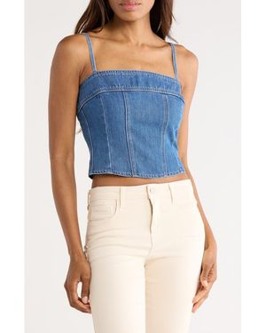 L'Agence Arlin Seamed Midi Tank - Blue