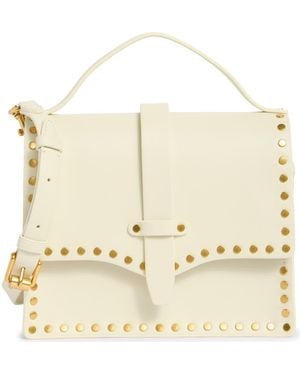 Rebecca Minkoff Nanine Studded Top Handle Bag - Natural