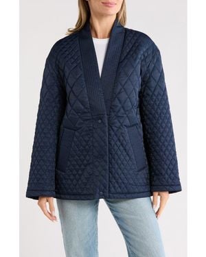 Rebecca Minkoff Water Resistant Quilted Jacket - Blue