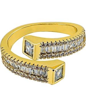Panacea Criss Cross Ring - Metallic
