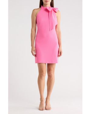 Vince Camuto Bow Neck Sleeveless Stretch Crepe Dress in Blue | Lyst Vince Camuto Bow Neck Sleeveless Stretch Crepe Dress in Blue | Lyst