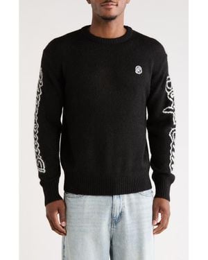BBCICECREAM Script Sweater - Black