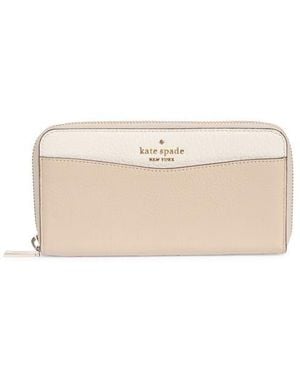 Kate Spade Lena Large Continental Wallet - Natural