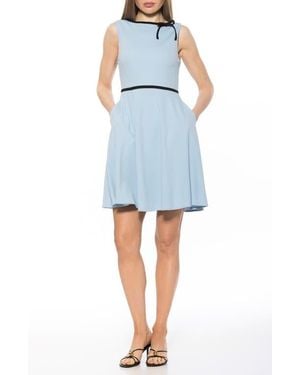 Alexia Admor Ida Fit And Flare Sleeveless Dress - Blue