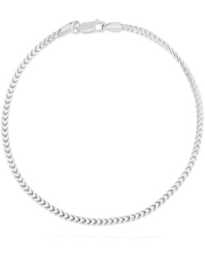 Glaze Jewelry Foxtail Chain Bracelet - White