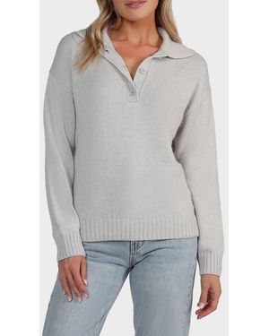 Matty M Ludlow Polo Sweater - Gray