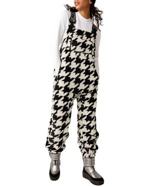 Free People Fp Movement Hit The Slopes Fleece Overalls - Black