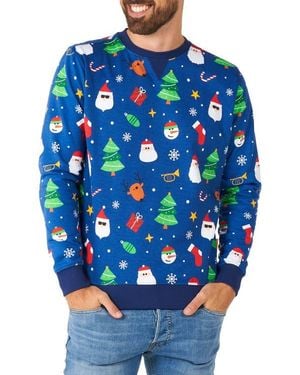 Opposuits X-Mas Festivity Long Sleeve Sweater - Blue