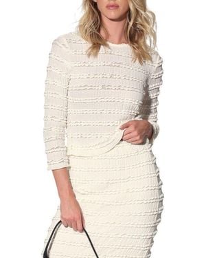 Walter Baker Lois Ruffle Top - White