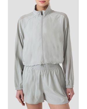 Rebecca Minkoff Crop Track Jacket - Gray