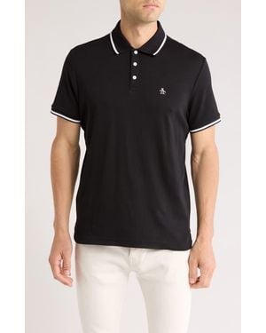 Original Penguin Contrast Tipped Polo - Black