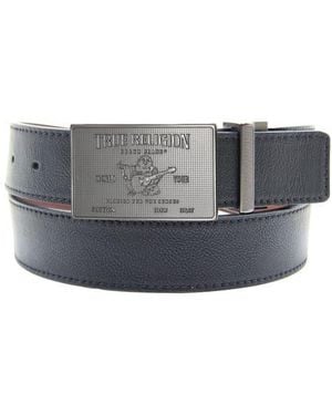 TRUE RELIGION Tix Reversible Belt - Gray