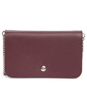 Longchamp Le Pliage Neo Wallet On A Chain - Purple