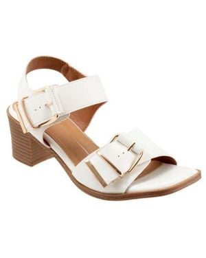 LOS CABOS Jazzie Block Heel Sandal - White