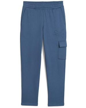 PUMA Essentials Embossed Cargo Pants - Blue