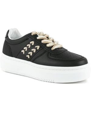 LONDON RAG Monigue Stitched Sneaker - Black