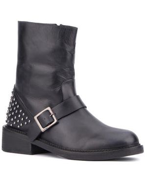 Vintage Foundry Studded Leather Boot - Blue