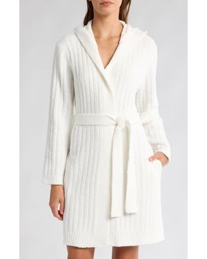 UGG Amari Hooded Sweater Robe - White