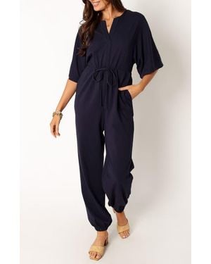 Petal & Pup Whitman Linen Jumpsuit - Blue
