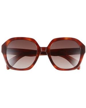 Rag & Bone 53Mm Gradient Square Sunglasses - Brown