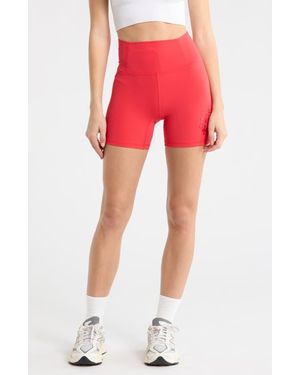 Free People Never Better Logo Bike Shorts - Red