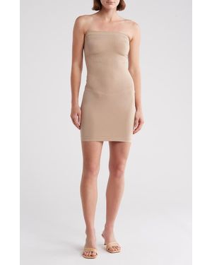 Wishlist Strapless Knit Minidress - Natural