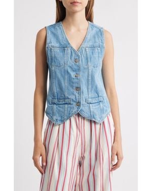 Damson Madder Helly Denim Vest - Blue